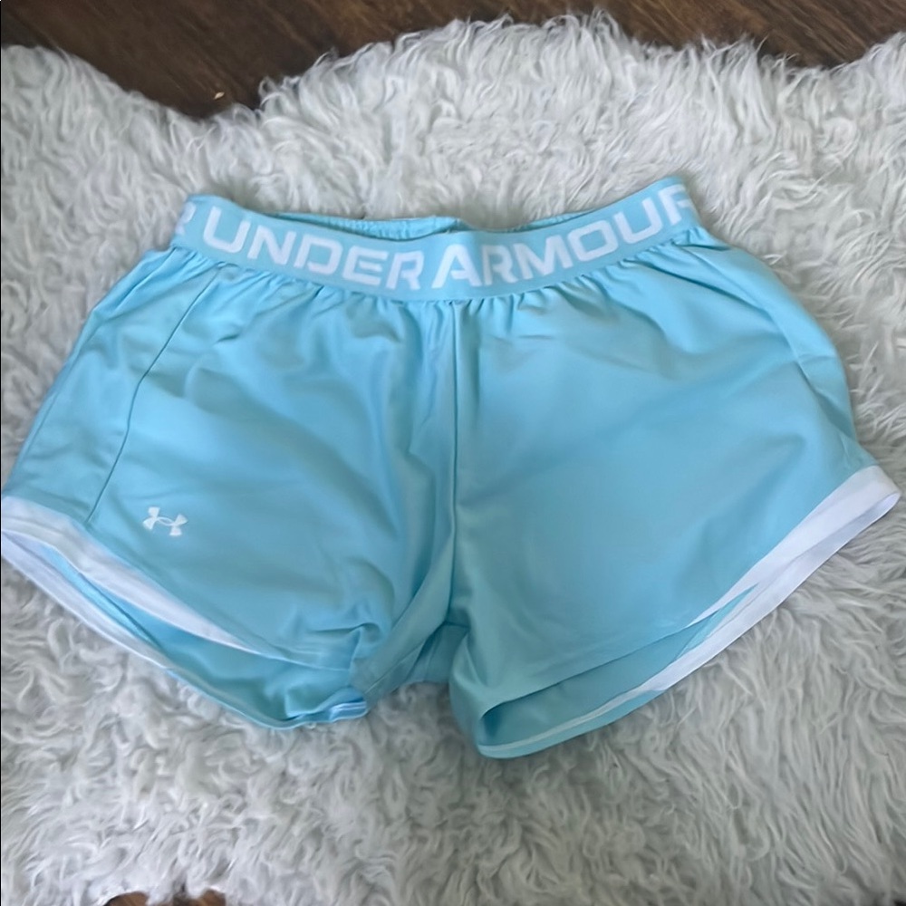 Under Armour Light Blue Athletic Shorts